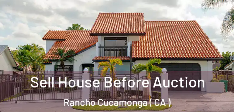  Sell House Before Auction Rancho Cucamonga ( CA )