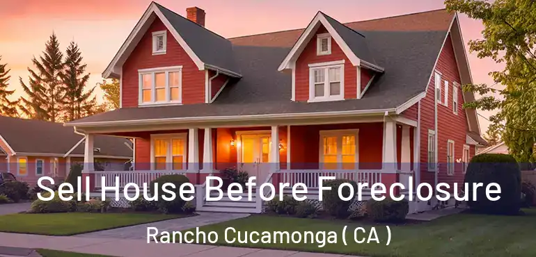  Sell House Before Foreclosure Rancho Cucamonga ( CA )