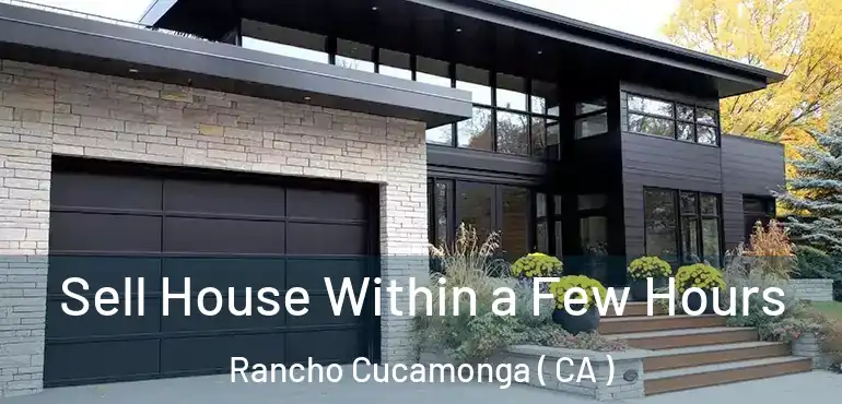  Sell House Within a Few Hours Rancho Cucamonga ( CA )