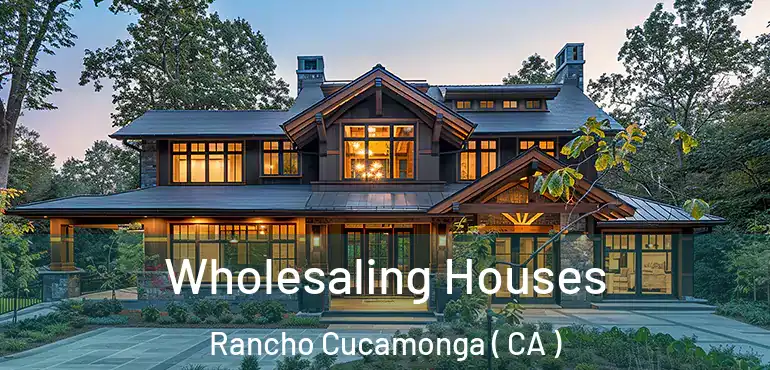  Wholesaling Houses Rancho Cucamonga ( CA )